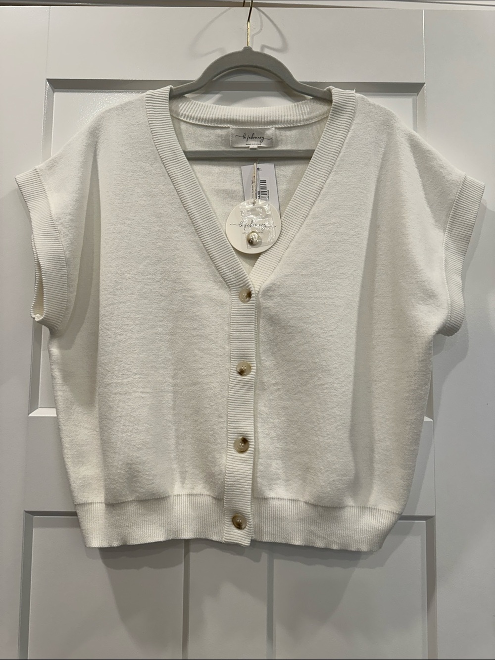 In February Sweater Top, Size Large
